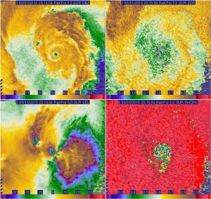 An image from the University of Oklahoma's RaXPol Doppler Radar from when the storm was near its peak. Data from this radar was used to determine the tornado's intensity. Credit: University of Oklahoma